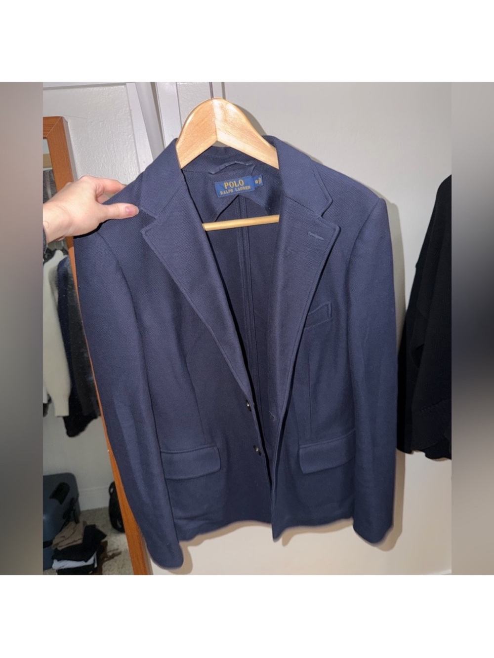 Polo by Ralph Lauren Navy knitted blazer